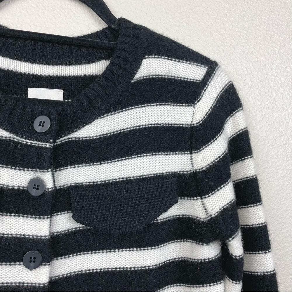 Anthropologie Maeve Women's Small Cashmere Crop Cardigan Sweater Parisian Style - Picture 9 of 16
